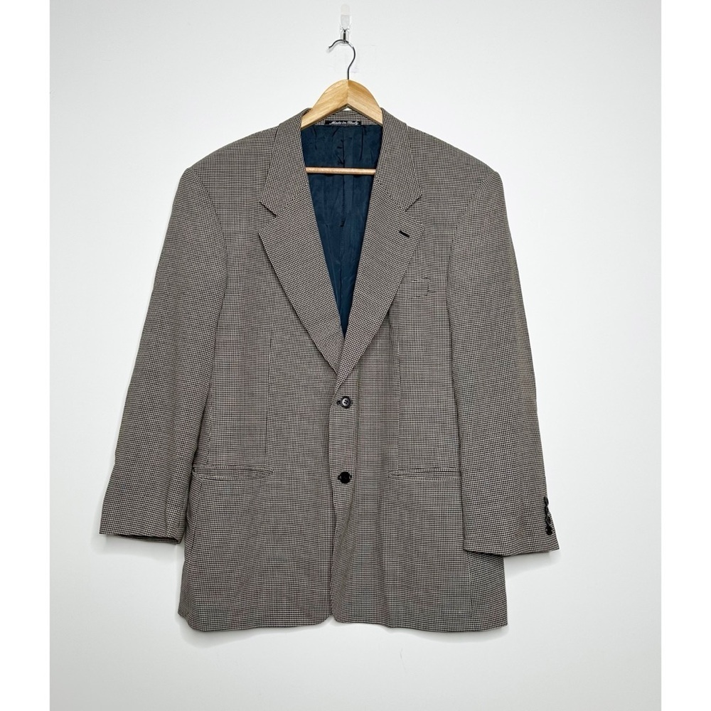 Valentino Uomo Vintage Men’s Two Button Virgin Wool Blazer Sport Coat Size 44R